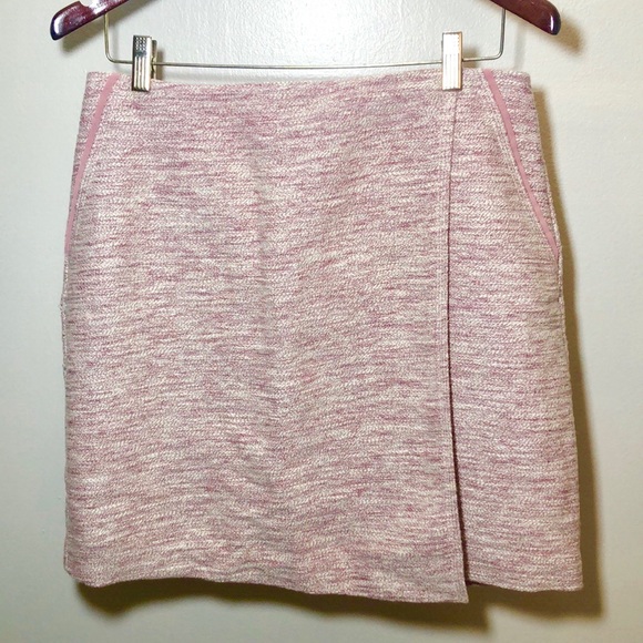 NWT Blush Pink Tweed Wrap Skort - Picture 3 of 8